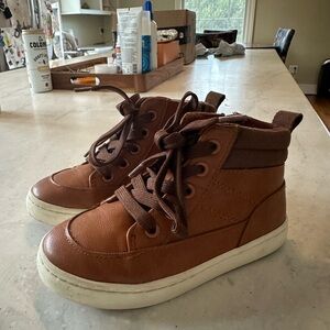 Cat & Jack Brown Kids High-Top Boots